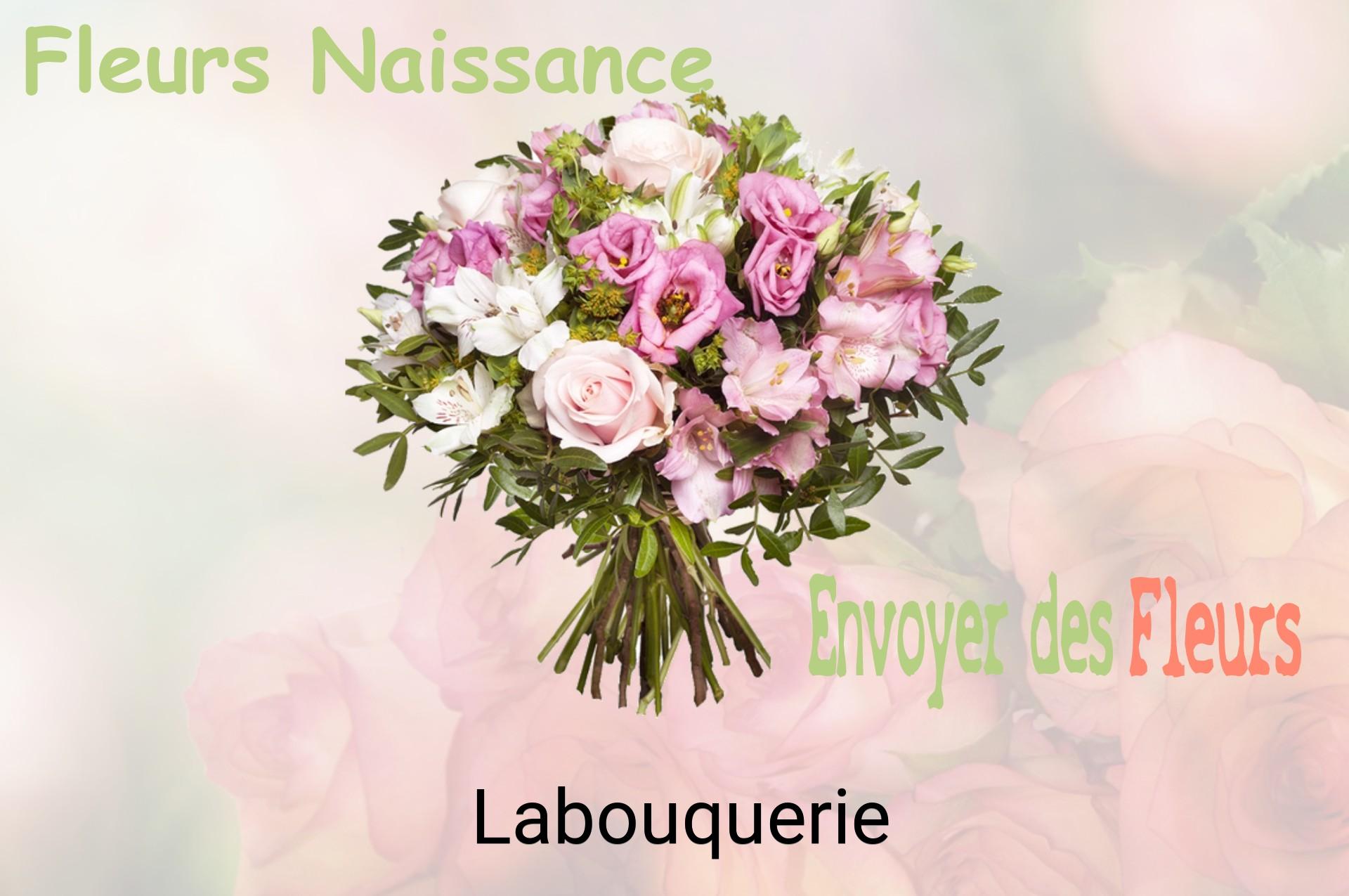 Bouquet de fleurs de naissance livré à Labouquerie